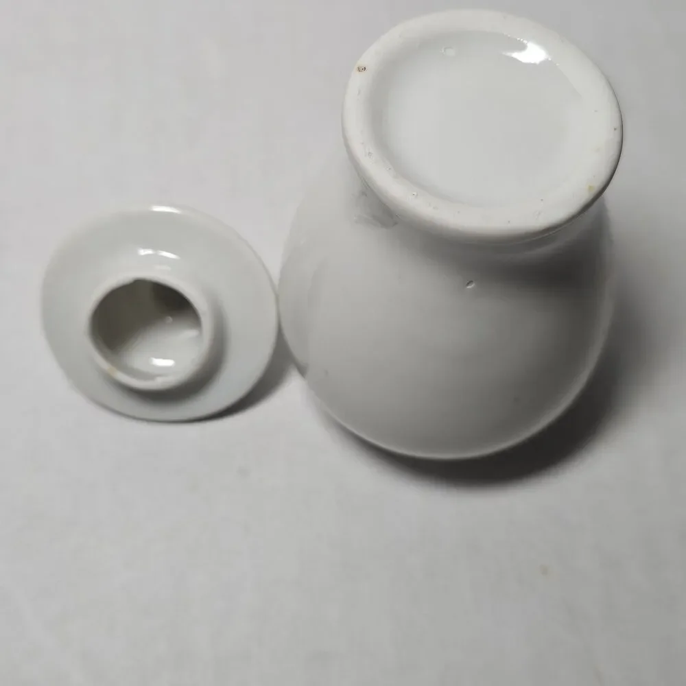 Vintage Porcelain Ginger Jar with Lid & Crane Floral Decor Japan
